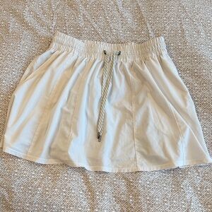 Vuori White Skirt with Drawstring